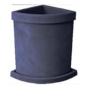 Quadrant-Circle Flower Pot - Anthracite